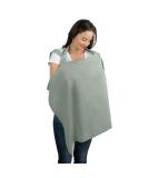 Comfy Cubs Muslin Nursing Cover - Soft & Breathable Cotton Apron for Breastfeeding - Rigid Hoop for Easy Feeding - Cedar Fern - Buy Online on SooperMarket.com