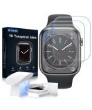 Mowei 3-Pack Apple Watch Series 8/7 Screen Protector 45mm - Premium 9H Tempered Glass, Full Coverage, Bubble-Free, Waterproof - Infinite HD Shield for Apple Watch 7/8 45mm - Buy Online on SooperMarket.com