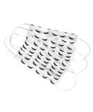 Shop 50 Pack Volume Lash Print Disposable Face Masks | 3D Eyelash Pattern for Lash Care Artists - Buy Online on SooperMarket.com