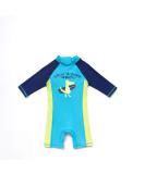 Baby Boys Sunsuit UPF 50+ Swimwear Set with Zipper and Sun Hat - Blue (18-24 Months) - Buy Online on SooperMarket.com