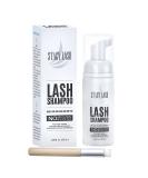 Eyelash Extension Shampoo Stacy Lash + Brush / 1.69 fl.oz / 50ml / Eyelid Foaming Cleanser/Wash for Extensions & Natural Lashes/Paraben & Sulfate Free Safe Makeup Remover/Professional & Self Use 1.69 Fl Oz (Pack of 1) - Buy Online on SooperMarket.com