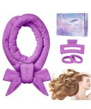 CORATED Velvet Heatless Curling Rod Headband Set - No Heat Hair Curlers for Long Hair (Purple) - Buy Online on SooperMarket.com