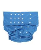 Washable Adult Diaper for Incontinence Care | Adjustable & Easy-Dry Cloth Diaper Cover - Dark Blue - Buy Online on SooperMarket.com