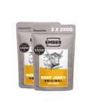 Ember Snacks Biltong - High Protein Beef Snack (2x250g Original) - Premium British & Irish Beef - Healthy 2 Pack - Buy Online on SooperMarket.com