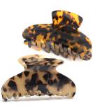 Big Hair Claw Clips Tortoise Shell Nonslip Large Claw Clip for Women 3.8 Inch Strong Hold Hair Jaw Clips Clamp for Thin Thick Hair 2 Color Available(2 Pack) Style-1 - Buy Online on SooperMarket.com