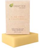 Aspen Kay Naturals Handmade Aloe Vera & Calendula Soap for Face & Body - Natural & Organic Ingredients - Organic Aloe Vera, Calendula & Turmeric - Shaving Soap  Made in the USA 4.5 oz 1 Pack - Buy Online on SooperMarket.com
