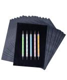 200 Sheets Carbon Paper Black Graphite Paper Transfer Tracing Paper and 5 Pieces Ball Embossing Styluses for DIY Woodworking  Paper  Canvas and Other Art Craft Surfaces - Buy Online on SooperMarket.com