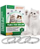 Qlige tick flea band cat flea collar for cats 4PCs effective protection protection against skin allergies soft and convenient adjustable waterproof for all cats. - Buy Online on SooperMarket.com