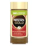 Nescaf gold decaffeinated soluble bean coffee instant coffee from exquisite coffee beans full-bodied & aromatic caffeine-free 1-pack (1 x 200g) 1 piece (1 Pack) - Buy Online on SooperMarket.com