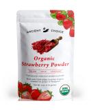 Organic Freeze Dried Strawberry Powder (4 oz) - Vegan Superfood for Baking, Smoothies, and Keto/Paleo Diets - Buy Online on SooperMarket.com