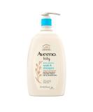 Aveeno Baby Daily Moisture Gentle Bath Wash & Shampoo with Natural Oat Extract, Hypoallergenic, Tear-Free & Paraben-Free Formula for Sensitive Hair & Skin, Lightly Scented, 33 fl. oz - Buy Online on SooperMarket.com