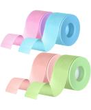 Breathable Microporous Lash Tape for Extensions - 4 Rolls, 0.98 inch x 3.9 Yard, Pink Blue Purple Green - Eyelash Extension Supplies - Buy Online on SooperMarket.com