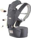 YIYUNBEBE Baby Carrier Newborns to Toddler 7-45 lbs All Seasons Foldable Baby Carriers Front and Back with Hip Seat Lumbar Support for Outdoor Hiking(Dark Grey) - Buy Online on SooperMarket.com