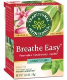 Traditional Medicinals Breathe Easy Eucalyptus Mint Herbal Tea, Promotes Respiratory Health, (Pack of 1) - 16 Tea Bags - Buy Online on SooperMarket.com