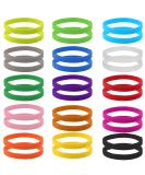 30 pieces puppies id collibes puppy bands newborn pet bracelets double -sided adjustable soft puppies kitten collars for newborn dog cat 15 colors (large) - Buy Online on SooperMarket.com