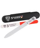 3 Swords Germany Double Sided Glass Nail Files for Natural and Artificial Nails with Nail Buffer and Black Plastic case 1 Glass Nail File (With Buffer) - Buy Online on SooperMarket.com