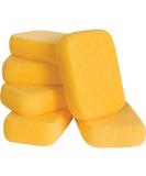 QEP 70005Q-6D 7.5 Inch x 5.5 Inch x 1.875 Inch Grouting, Cleaning and Washing Sponge, X-Large, 6-Pack, 6 Pack, Yellow, 6 Count - Buy Online on SooperMarket.com