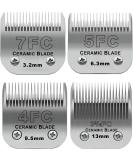 BESTBOMG Replacement Dog Grooming Knife Set | 4 Compatible Blades for Heiniger/Moser Max45/Andis/Easter A5 | 3.2mm-13mm Cutting Length | Ideal for Professional Dog Care - Buy Online on SooperMarket.com