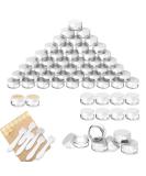 60 Pieces Pamiyo 5ml Clear Jaws Crucible Set - Empty Transparent Cream Can with Screw Cap for Lotion Mini Candles & Cosmetics - Buy Online on SooperMarket.com