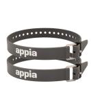 Appia straps-clamping belts 50cm gray (2-pack) incl. Strap keeper for bicycle skiing bike packing camping homework from TPU with rust-free aluminum buckle 2 straps gray - Buy Online on SooperMarket.com