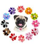 JpGdn 12pcs Dog Collar Bows Flowers with Fake Pearls Collar Charms Bow for Small and Medium Puppy Doggies Cats Pet Wedding Birthday Party Festival Slides Detachable Attachment Grooming Accessories Size: 5cm - Buy Online on SooperMarket.com