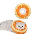 ANWA Adjustable Cat Cone Collar Soft, Cute Cat Recovery Collar, Cat Cones After Surgery for Kittens Medium (7-18 lbs) Orange - Buy Online on SooperMarket.com