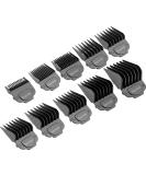 Andis Clipper Guards Set - Kaynway Professional Upgrade Magnetic Comb Guides for Andis Master Clipper 10PCS (Black) - Buy Online on SooperMarket.com