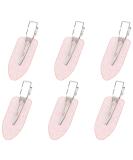 Mini Skater 6Pcs No Bend Hair Clip Set - Glitter Pink | Hair Salon Styling Clips for Bangs & Waves - Buy Online on SooperMarket.com