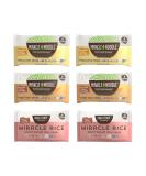 Miracle Noodle Pasta & Rice Variety Pack - Fettuccine & Angel Hair Plant Based Shirataki Noodles - Plant Based Miracle Rice - Keto, Vegan, Gluten-Free, Low Carb, Paleo - 2 Bags of Each (Pack of 6) Variety 6 Piece Assortment - Buy Online on SooperMarket.com