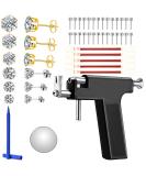 Stainless Steel Ear Piercing Gun Kit with Iodophor Swab - Salon Quality Piercing Tool Set for Nose, Navel, and Ears - Buy Online on SooperMarket.com