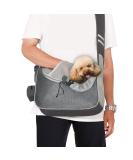 Adjustable Dog Sling Carrier for Small Dogs/Cats 5-10lbs - Hands-Free Puppy Front Pouch with Soothing Bottom Support - Soft Padded Shoulder Bag for Travel & Outdoor Activities - Buy Online on SooperMarket.com