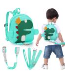 Accmor Toddler Dinosaur Backpack with Leash | 4 in 1 Kid Harness | Anti Lost Wrist Link | Walking Safety for Boys and Girls | Green - Buy Online on SooperMarket.com
