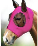 Harrison Howard Super Comfort Stretchy Fly Mask - Large Eye Space UV Protection & Breathability - Rosenrot L - Buy Online on SooperMarket.com
