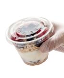 GOLDEN APPLE 9oz Clear Plastic Cups with Flat Lids - 30 Sets | No Hole, Disposable Drinkware - Buy Online on SooperMarket.com