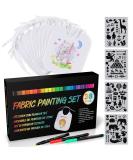 Anyuke 38-Piece Baby Care Set: 10 Washable Bibs 24 Textile Pens & 4 Stencils - Perfect for Baby Showers & Parties - Buy Online on SooperMarket.com