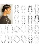 Onpep 20 Styles Hair Tattoo Stickers 20Pcs Temporary Tattoos Edges Hairline Lasting Waterproof Makeup Tool for Women Baby Hair Curly Hair Bang Stickers 20 Count (Pack of 1) - Buy Online on SooperMarket.com