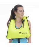SOLY Inflatable Snorkel Vest Adult, Snorkel Life Vest Adjustable Snorkeling Gear for Adults Water Sports Safety Small Green Kid - Buy Online on SooperMarket.com
