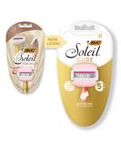 BIC Soleil Balance Women's Disposable Razor - Assorted Colors - 2 Count - Buy Online on SooperMarket.com