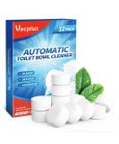 Vacplus Toilet Bowl Cleaner Tablets 12 PACK, Automatic Toilet Bowl Cleaners with Bleach, Durable Toilet Tank Cleaners with Sustained-Release Technology, Household Toilet Cleaners with Easy Operation 12 Count (Pack of 1) - Buy Online on SooperMarket.com