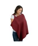 Comfy Cubs Muslin Nursing Cover - Soft & Breathable Cotton Breastfeeding Apron for Mom with Rigid Hoop - Wine Color - Buy Online on SooperMarket.com