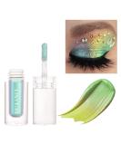 Ecofavor Liquid Eyeshadow Glitter MultiChrome Shimmer Duochrome - Color Shift Silver Light Green to Teal #7 - Buy Online on SooperMarket.com
