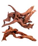 Natural Driftwood Aquarium Decor - Assorted Branches for Reptile/Fish Tank (2 Pack, 9-14 inch) - Buy Online on SooperMarket.com