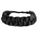 STHEJFB Bohemian Braided Headband Oversized Strand Wig Classic Thick Braided Wide Braid Elastic Synthetic Wig Headband Braided Headband Women Girls Hair Braid Grooming Accessories (Black 1B) - Buy Online on SooperMarket.com