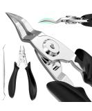 Ingrown Toenail Clippers (Upgrade), Steel Nail Clippers for Professional Podiatrist, Unique Long Handle Curved Blade Tool for Thick & Ingrown Nails, Suitable for Men, Women and Elderly-XIORRY - Buy Online on SooperMarket.com