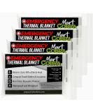 Emergency Blankets for Survival Gear and Equipment x4 Mylar Blankets Space Blanket Thermal Blanket Emergency Blanket Car Emergency Thermal Blankets for Survival Blanket Foil Blanket Solar Blanket 4 Pack Silver - Buy Online on SooperMarket.com