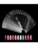 Pack of 50 Transparent Nail Polish Display Color Fields for Nail Studios - Perfect for Salon Organization - Buy Online on SooperMarket.com