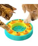 Etechydra Dog Puzzle Slow Feeder Toy for Mental Enrichment & IQ Training - Interactive Treat Dispenser Toy for Dogs & Cats (Yellow-Blue) - Buy Online on SooperMarket.com