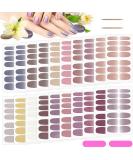 20 Sheets Nail Polish Stickers - Kalolary Full Wraps & Nail Files | Self-Adhesive Gel Nail Strips for Women & Girls - Fast International Shipping - Buy Online on SooperMarket.com