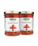 Zona Organic Spanish Fire Roasted Piquillo Peppers 6.5 oz (Pack of 2) 6.52 Ounce (Pack of 2) - Buy Online on SooperMarket.com