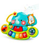 Hola Baby Toys: Musical Elephant Piano & Light-Up Motorcycle for Kids 3-12 Months | Unique Gifts for Boys & Girls - Buy Online on SooperMarket.com